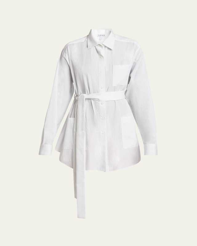 Belted Pajama Blouse